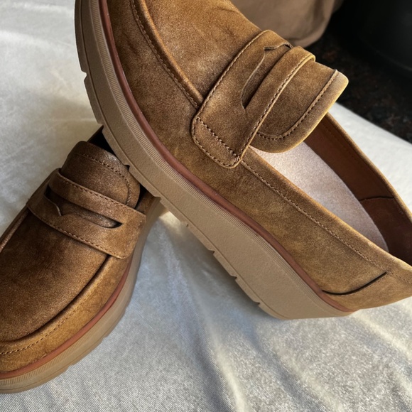 Dr. Scholl’s Platform Loafers Women Size 10 Tan - Picture 5 of 11